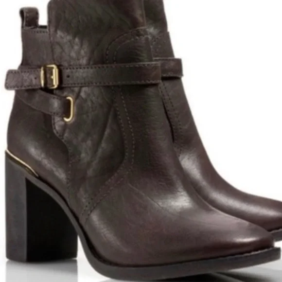 Tory Burch Kayden Stacked Heel Leather 
Boots 8.5 EUC - Picture 3 of 6